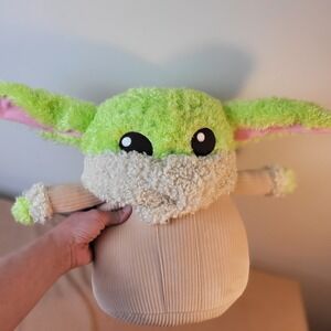 Grogu Plush Talking Baby Yoda Mandalorian Star Wars Pillow Squishy Soft Plushie.